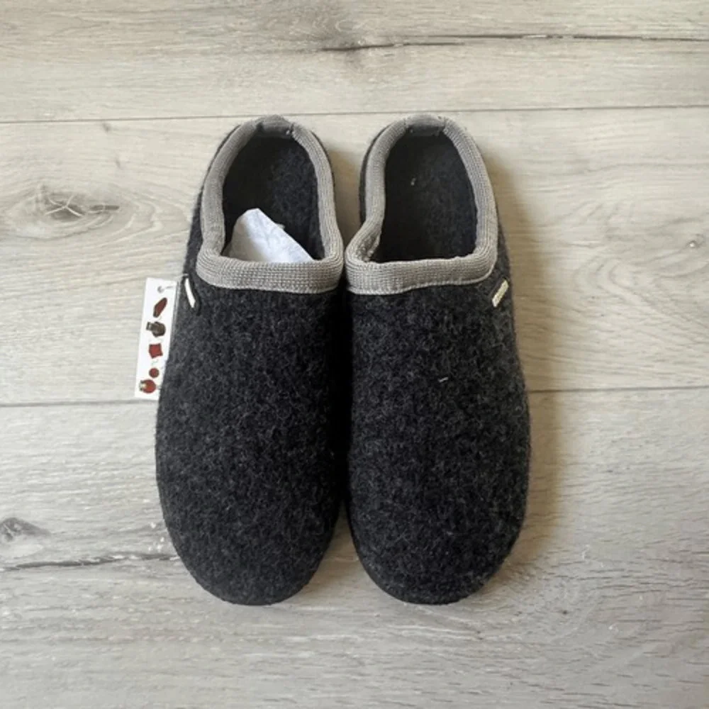 GIESSWEIN Unisex Dannheim Hausschuhe, Anthrazit‎ 019, black New With Tags in PKG